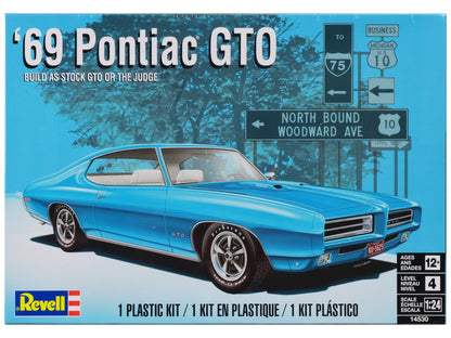 Level 4 Model Kit 1969 Pontiac GTO 2-in-1 Kit 1/24 Scale Model by Revell  free shipping USA