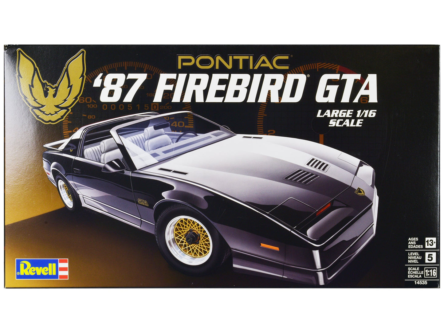 Level 5 Model Kit 1987 Pontiac Firebird GTA 1/16 Scale Model by Revell  free shipping USA
