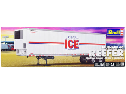 Level 4 Model Kit Fruehauf 40' Refrigerated Trailer "Polar ICE" 1/32 Scale Model by Revell  free shipping USA