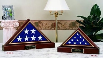 American Made Flag And Pedestal Display case- Size 5'x9.5'