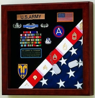 Flag Medals Display Case American Made