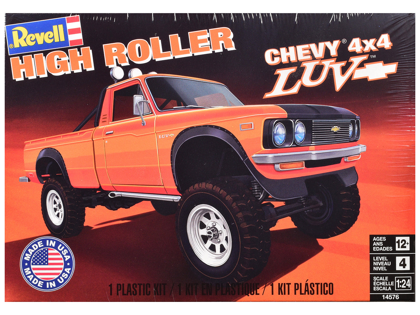 Level 4 Model Kit Chevrolet LUV 4x4 Pickup Truck "High Roller" 1/24 Scale Model by Revell  free shipping USA