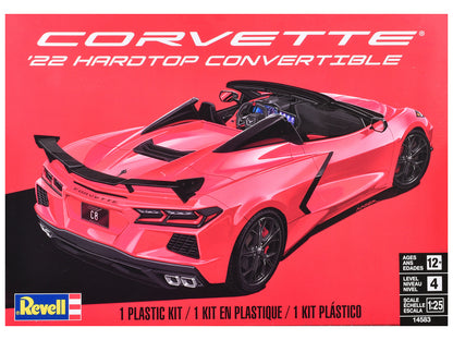 Level 4 Model Kit 2022 Chevrolet Corvette C8 Hardtop Convertible 1/25 Scale Model by Revell  free shipping USA