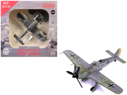 Focke-Wulf Fw 190A Aircraft "14-Victory Ace Hauptmann Wilhelm Gath Stab/JG 26 Schlageter France" (1942) German Luftwaffe 1/72 Diecast Model Airplane by Legion  free shipping USA