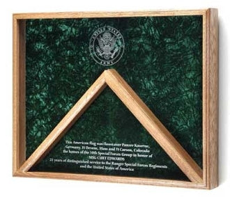 Deluxe Combo Awards Flag Display Case