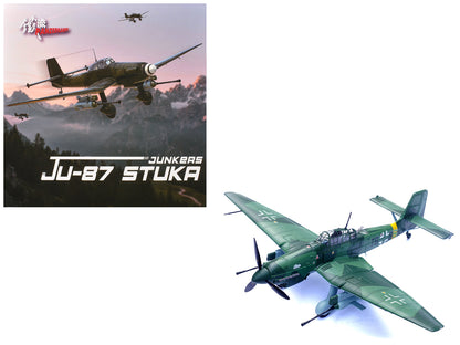 Junkers Ju 87G2 Stuka Bomber Aircraft "10.(Pz)/SG 2 Immelmann T6+BB Oberst Hans-Ulrich Rudel Romania" (1944) German Luftwaffe "Wing" Series 1/72 Diecast Model by Panzerkampf  free shipping USA
