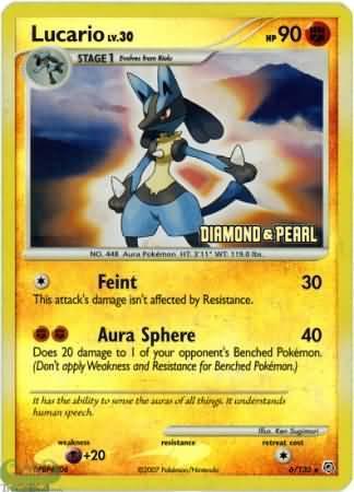 Lucario (6/130) [Burger King Promos: 2008 Collection]