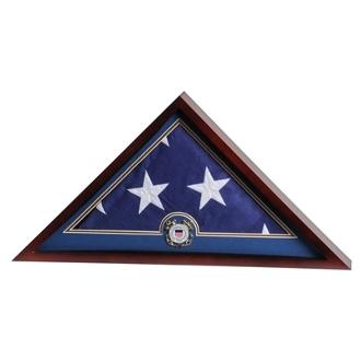 Flag Display Case with Coast Guard Medallion.