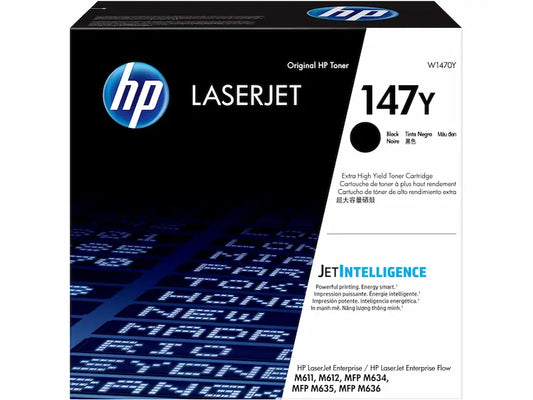 New, Pre-owned, Original HP 147Y Extra High Yield Black Toner Cartridge, W1470YC
