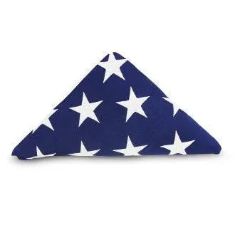Flag For Folded flag Display Case 5ft x 9 1/2 ft Cotton