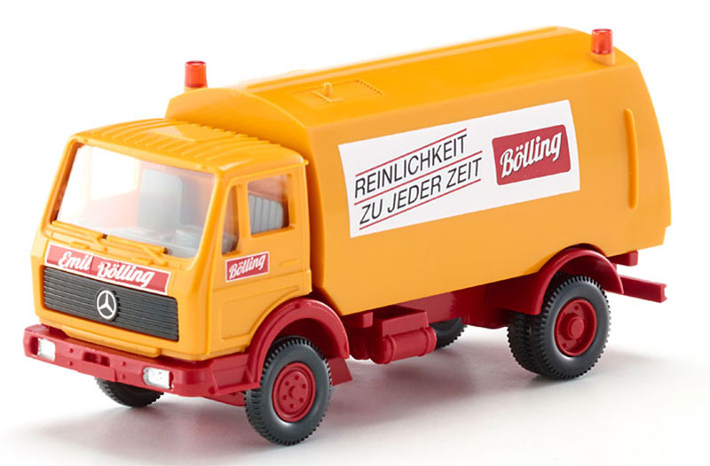 Wiking 064205 1/87 1973 Mercedes-Benz Street Sweeper, Bolling