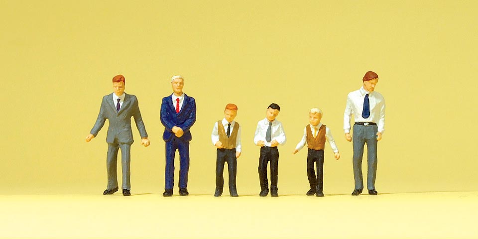 Preiser 10560 HO Scale Church-Goers II Figure Set