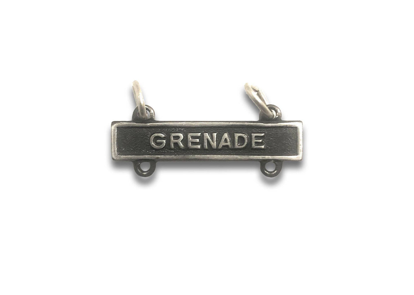U.S. Army "Grenade" STA-BRITE® Qualification Bar Silver-OX-