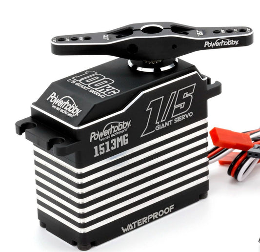 Powerhobby 1513MG 1/5 Aluminum Waterproof High Torque Brushless Servo 3S / 4S