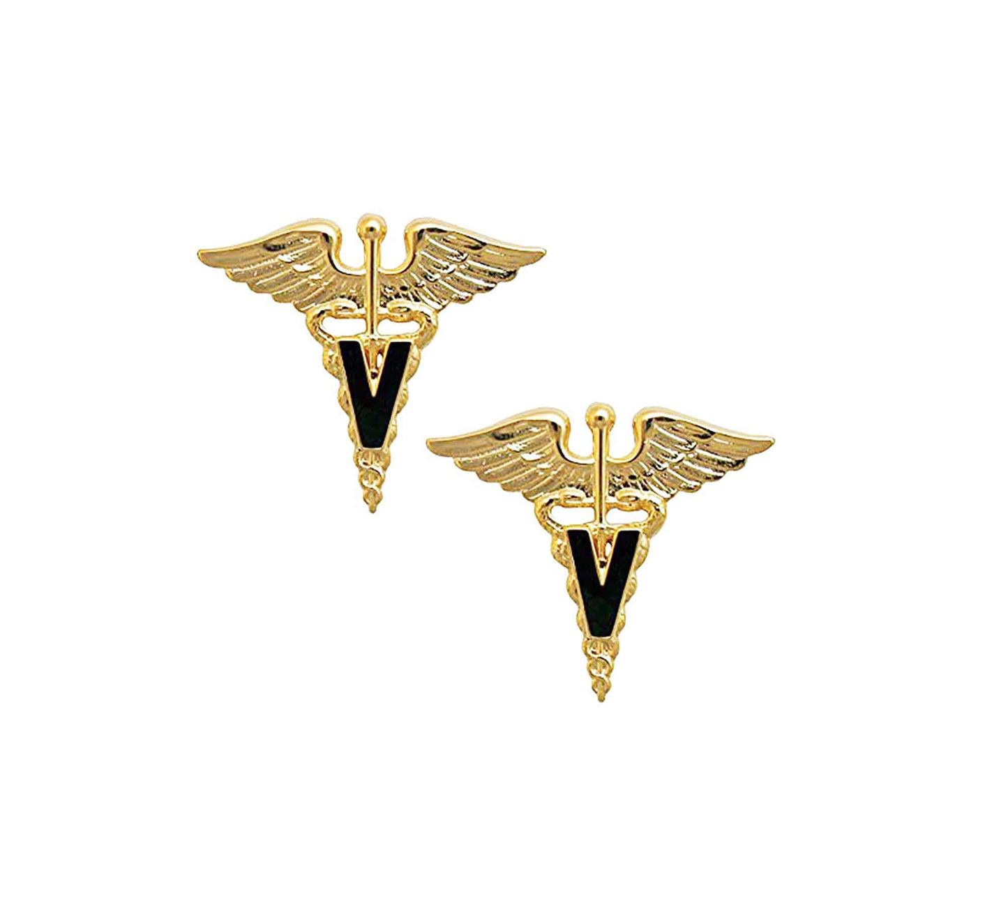 U.S. Army Medical Veterinary Officer Branch V STA-BRITE® Pin-on (pair)