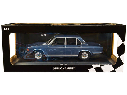 1968 BMW 2500 Blue Metallic Limited Edition to 504 pieces Worldwide 1/18 Diecast Model Car by Minichamps  free shipping USA