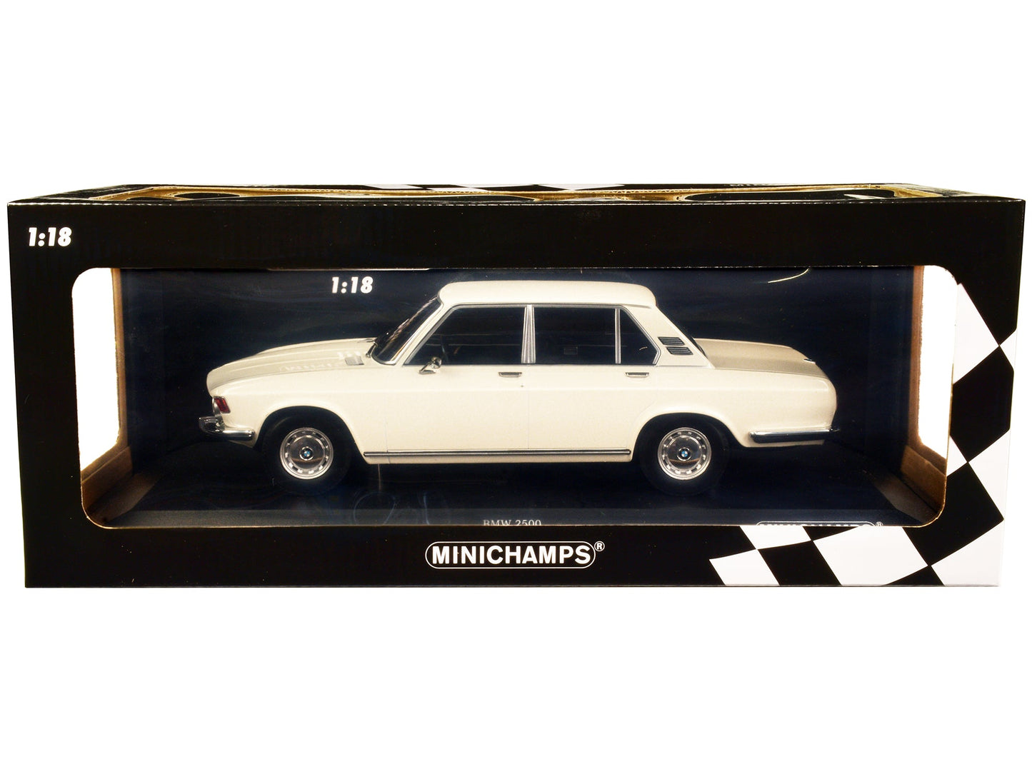 1968 BMW 2500 White Limited Edition to 504 pieces Worldwide 1/18 Diecast Model Car by Minichamps  free shipping USA