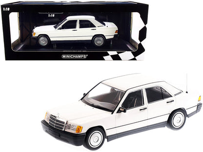 1982 Mercedes Benz 190E (W201) White Limited Edition to 702 pieces Worldwide 1/18 Diecast Model Car by Minichamps  free shipping USA