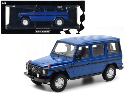 1980 Mercedes-Benz G-Model (LWB) Dark Blue with Black Stripes Limited Edition to 402 pieces Worldwide 1/18 Diecast Model Car by Minichamps  free shipping USA