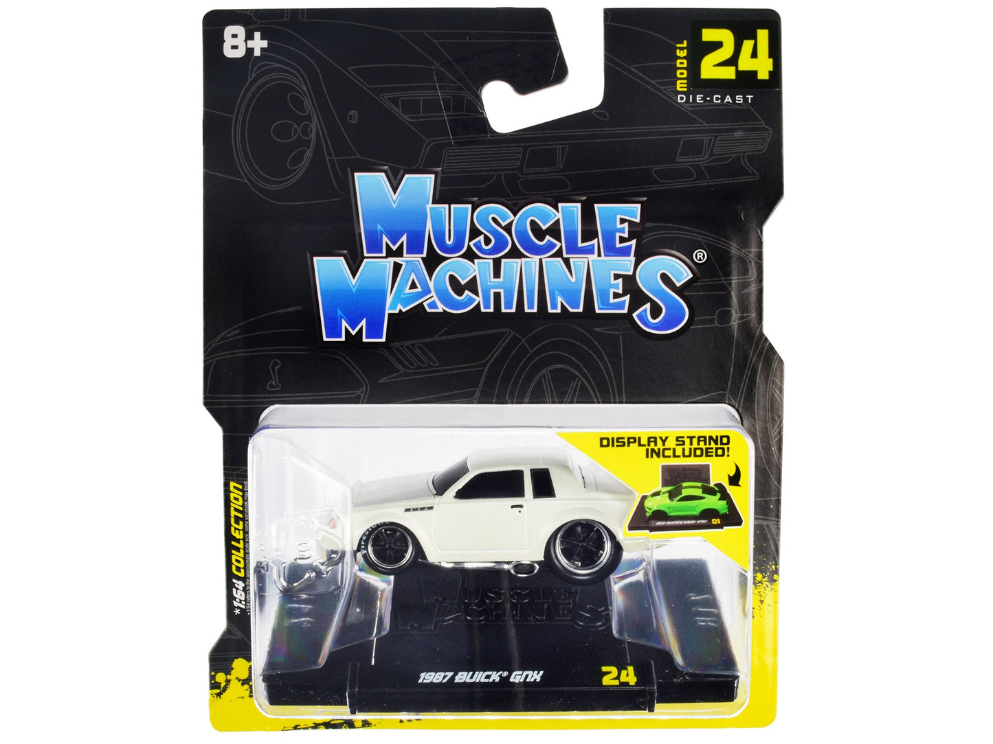 1987 Buick GNX Pearl White 1/64 Diecast Model Car by Muscle Machines  free shipping USA