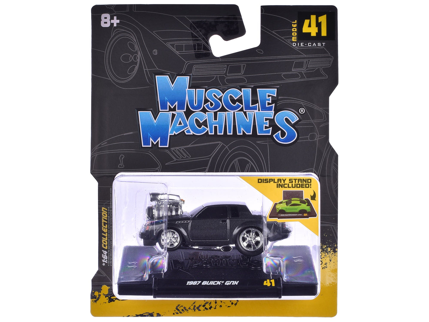 1987 Buick GNX Black Metallic 1/64 Diecast Model Car by Muscle Machines  free shipping USA