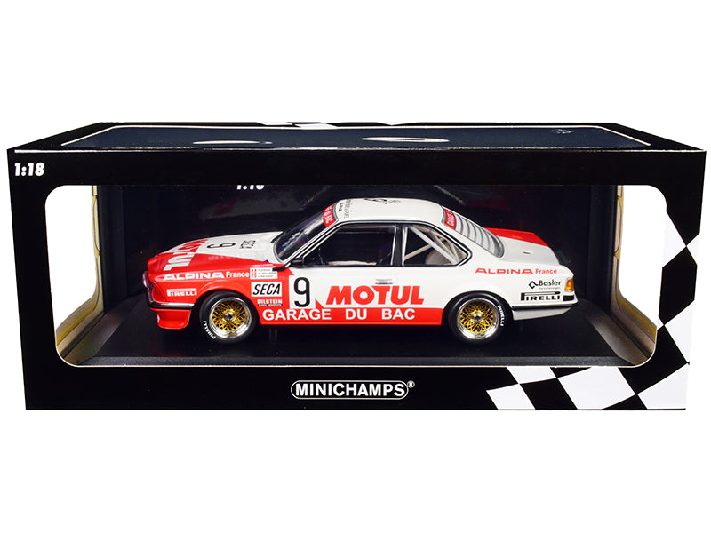 BMW 635 CSi #9 R. Hollinger - F. Giroix - J. Krucker "Motul / Garage du Bac" 24H of Spa (1984) Limited Edition to 300 pieces Worldwide 1/18 Diecast Model Car by Minichamps  free shipping USA
