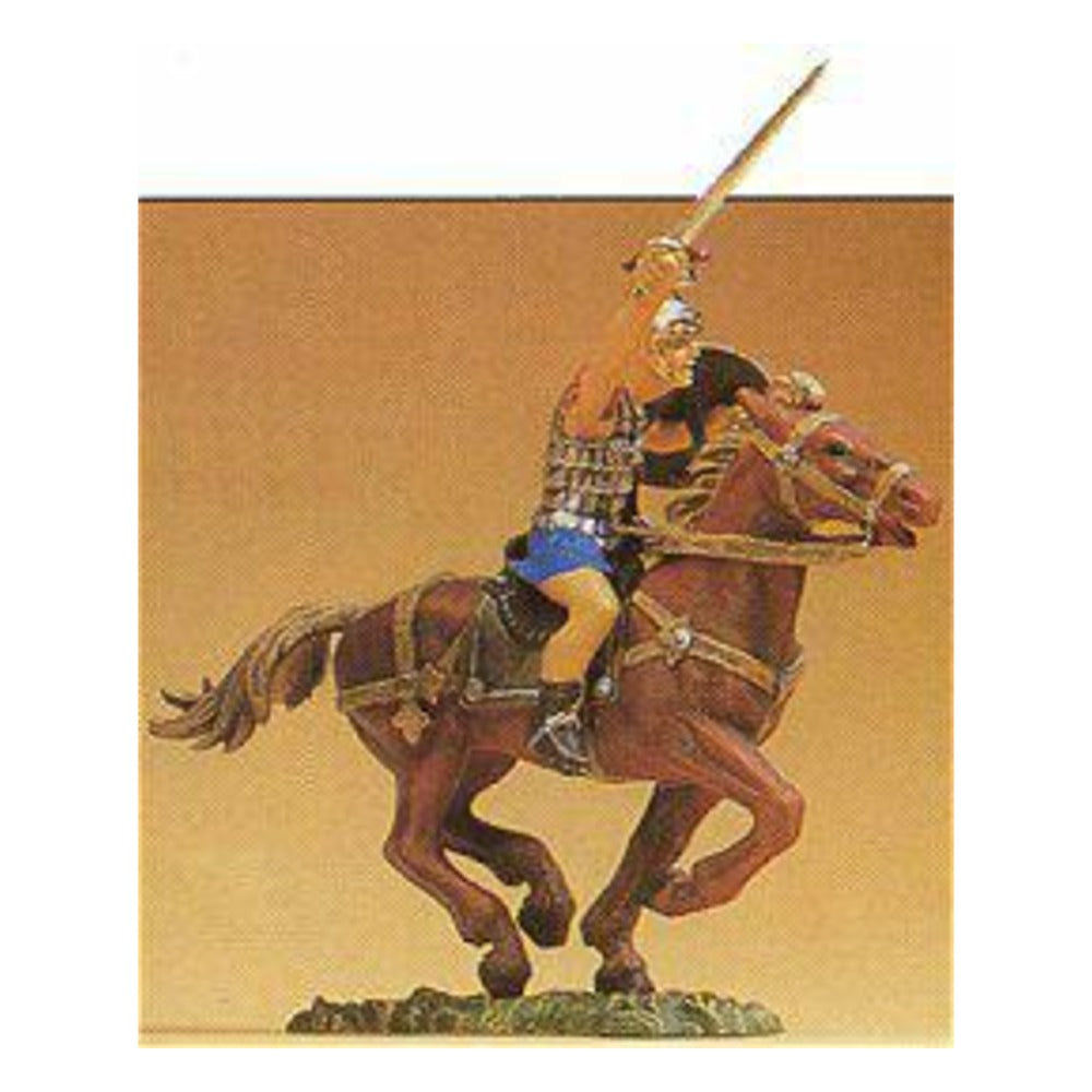 Preiser 50273 1:25 Scale Soldier Riding with Sword #2 Figure