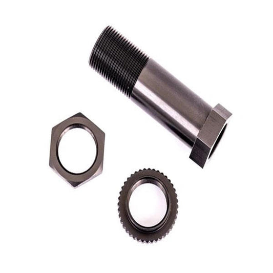 Traxxas 9545A Servo saver post/ adjuster nut/ locknut, dark titanium, Sledge