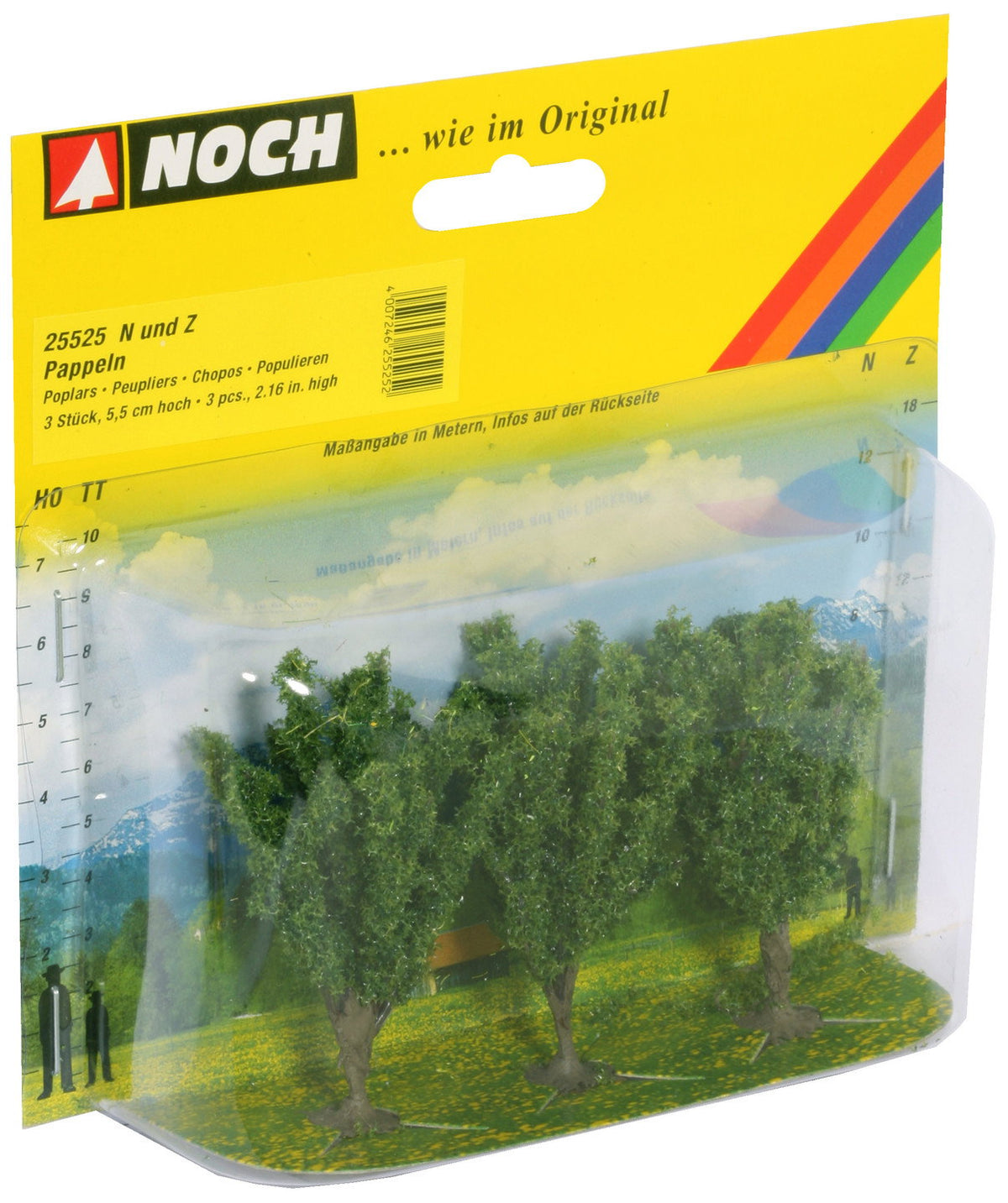 Noch 25525 N Scale Poplar Trees, 5.5 cm