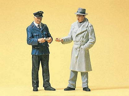Preiser 45003 G Scale People Working Conductor & Passenger