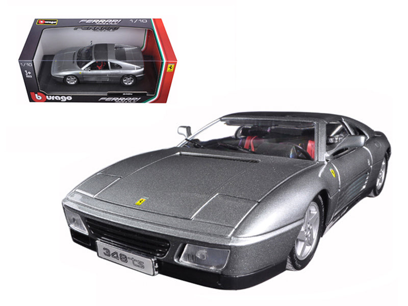 Ferrari 348 TS Grey 1/18 Diecast Model Car by Bburago  free shipping USA