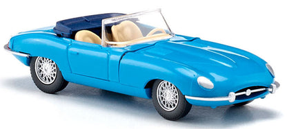 Wiking 081707 1/87 Jaguar E-Type Roadster, Blue
