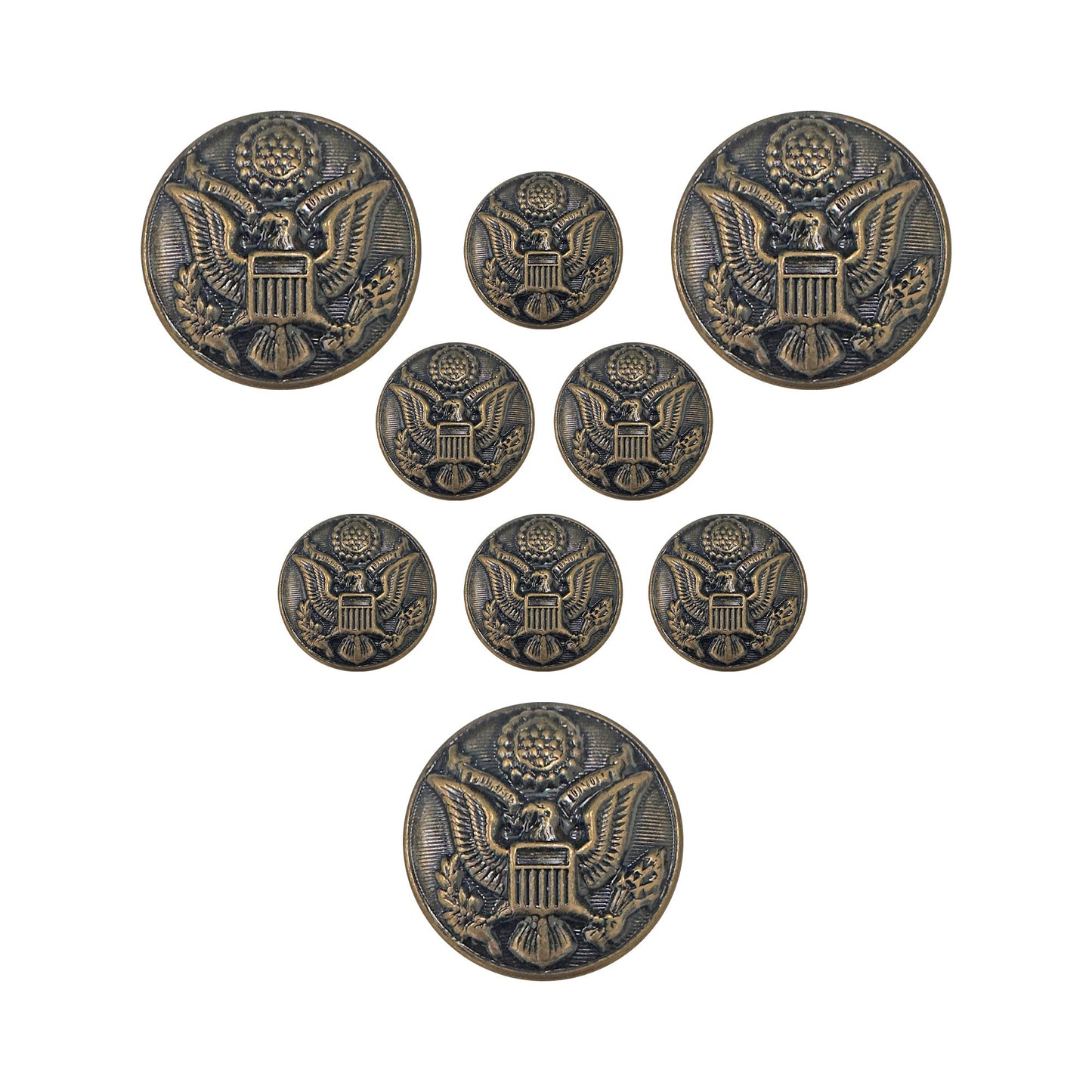 US Army AGSU Male STA-BRITE® Button Set