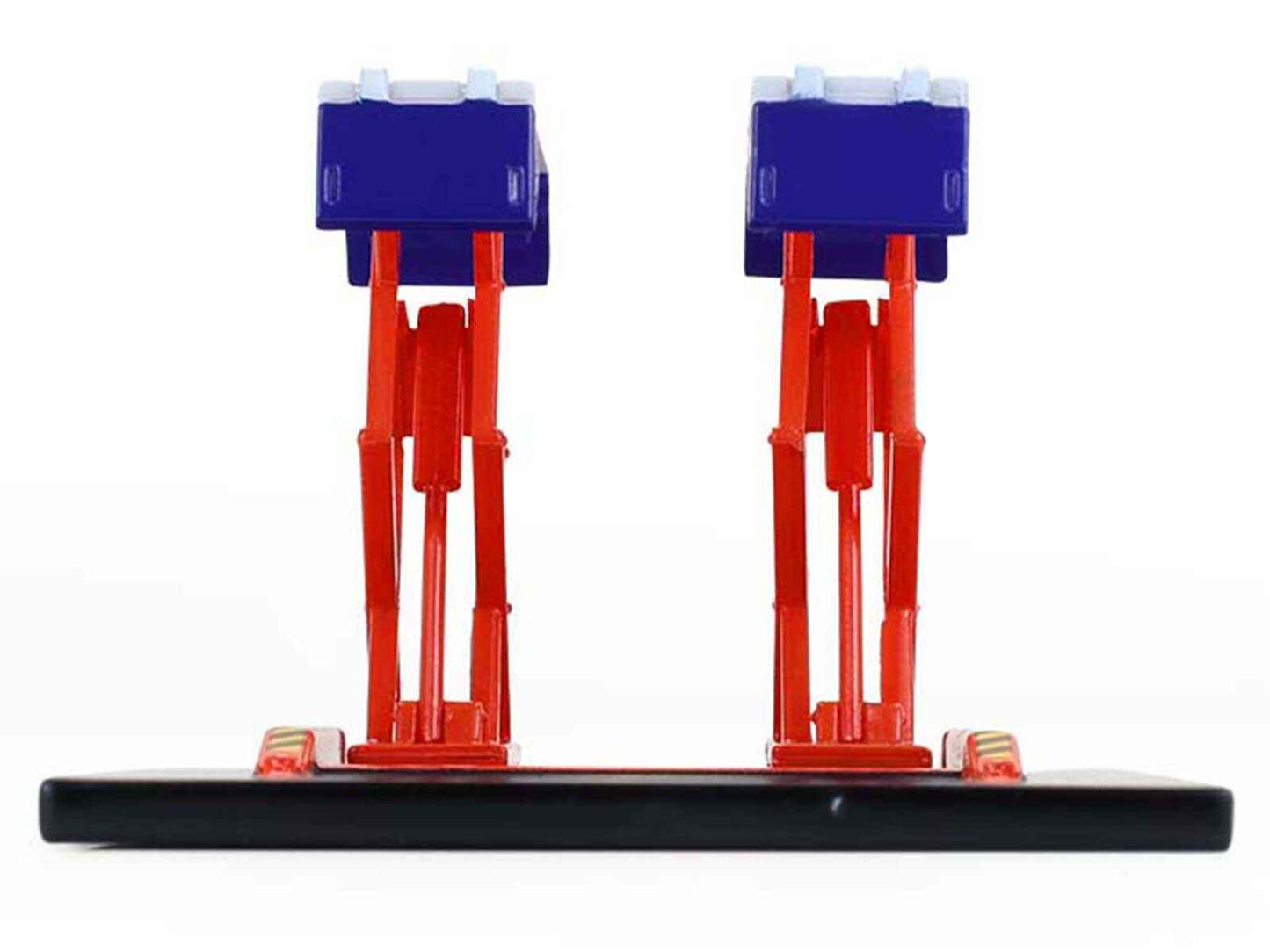 Automotive Double Scissor Lift "Chevron" White and Red "Double Scissor Lifts" Series 2 1/64 Diecast Model by Greenlight