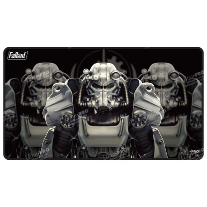 Fallout - Brotherhood of Steel Black Stitched Edge Playmat for Tabletop Gaming