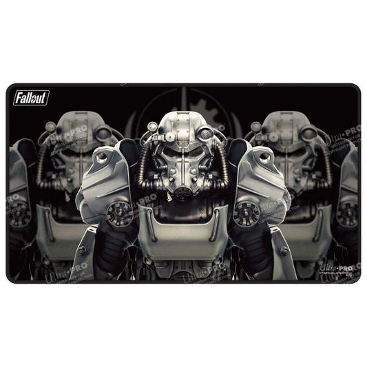 Fallout - Brotherhood of Steel Black Stitched Edge Playmat for Tabletop Gaming