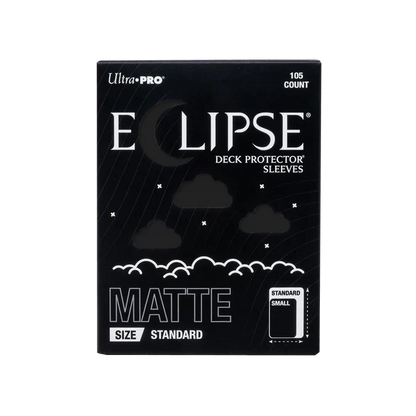 ECLIPSE® Matte Standard DECK PROTECTOR® Sleeves: Jet Black - 105ct