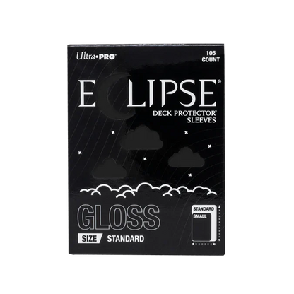 ECLIPSE® Gloss Standard DECK PROTECTOR® Sleeves: Jet Black - 105ct