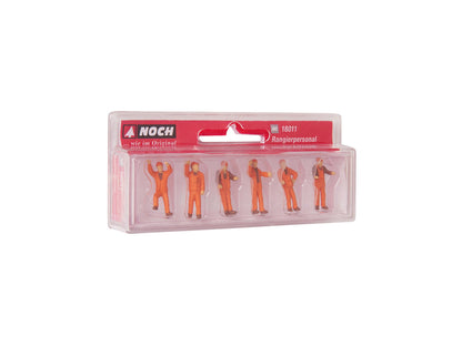 Noch 18011 HO Scale Shunters Figure Set of 6