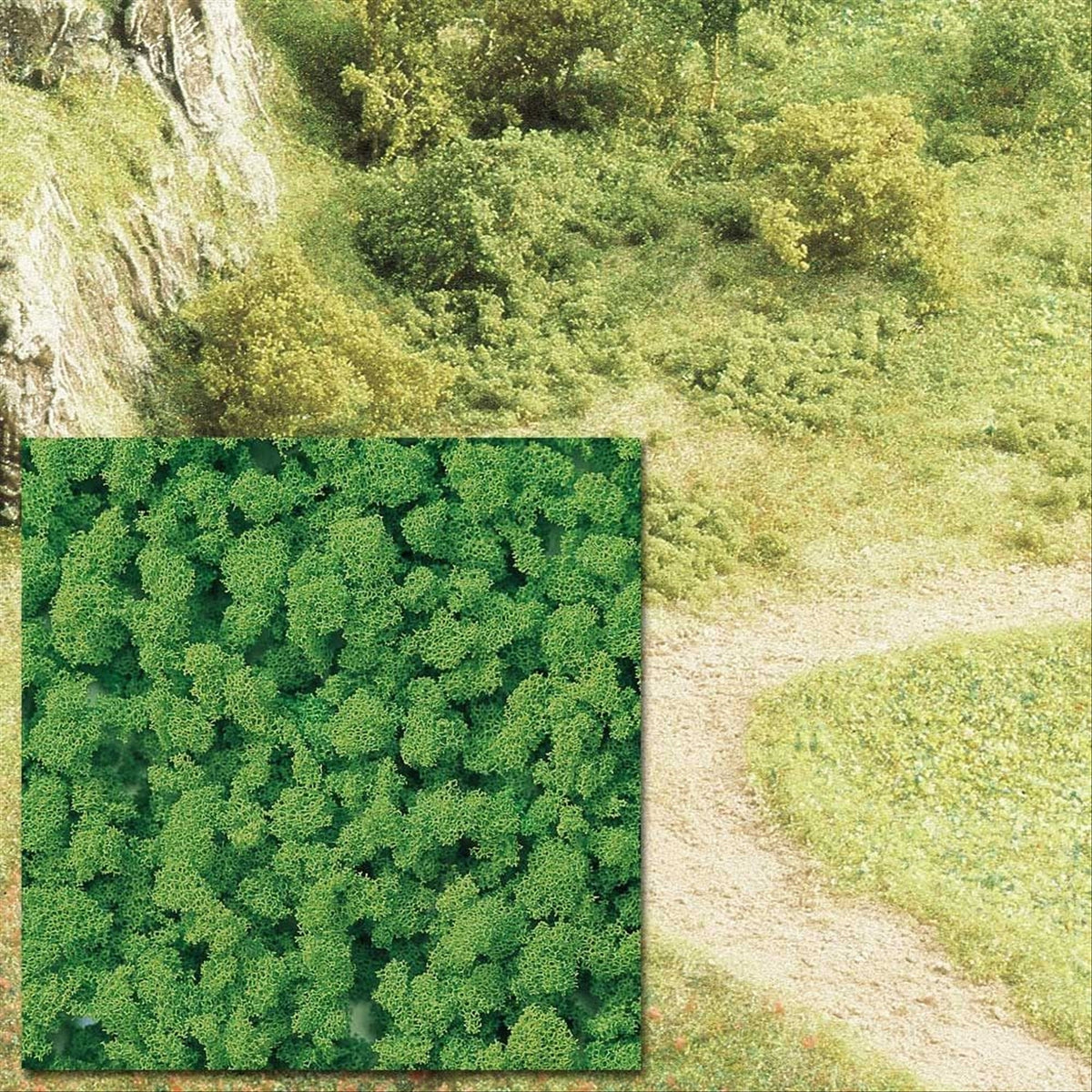 Busch 7367 All Scale Foam Flock Ground Cover, Light Green 500ml