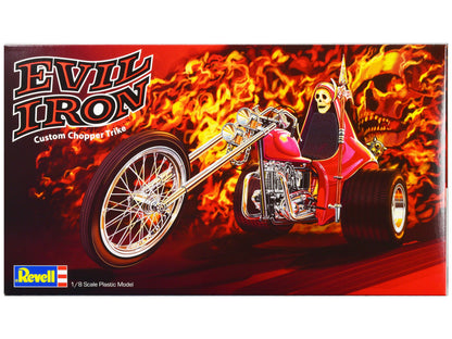 Level 5 Model Kit Evil Iron Custom Chopper Trike 1/8 Scale Model by Revell  free shipping USA