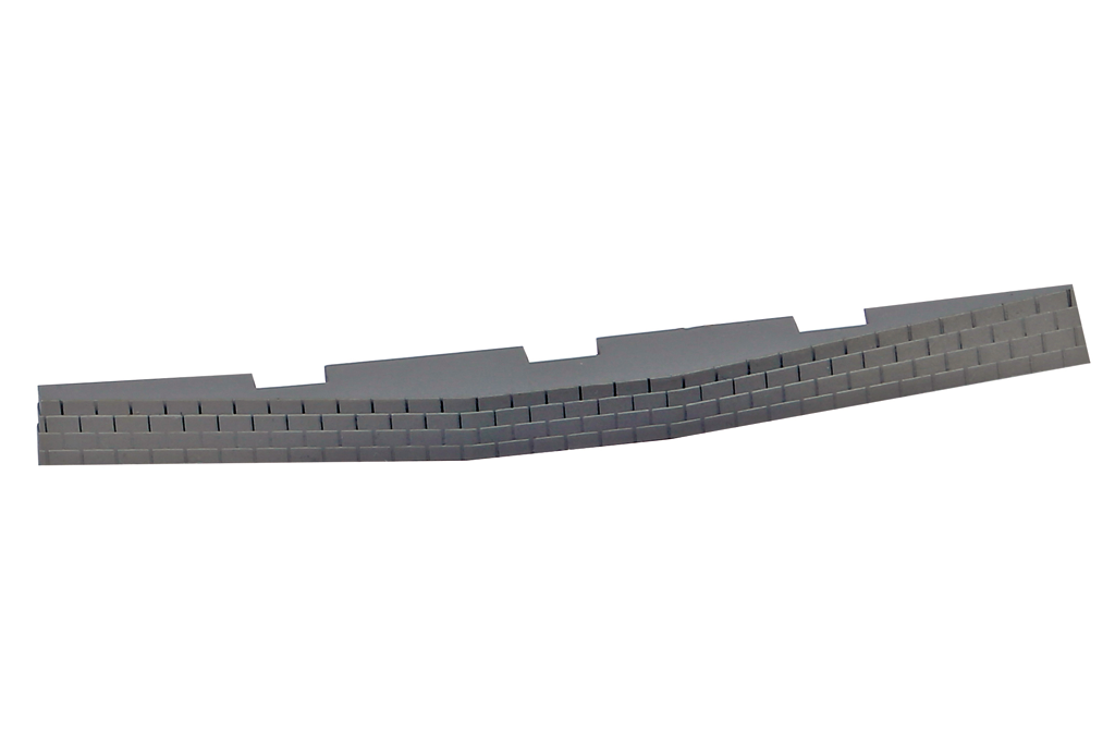 Piko 55444 HO Scale Roadbed for Right Curved Switch Machine, 6 Pcs