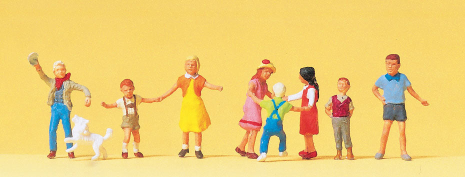 Preiser 10530 HO Scale Children Playing Figure Set