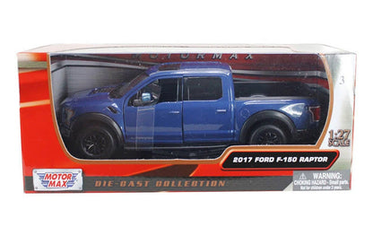 Motormax 79344-BL 1/27 2017 Ford F-150 Raptor Pickup in Blue