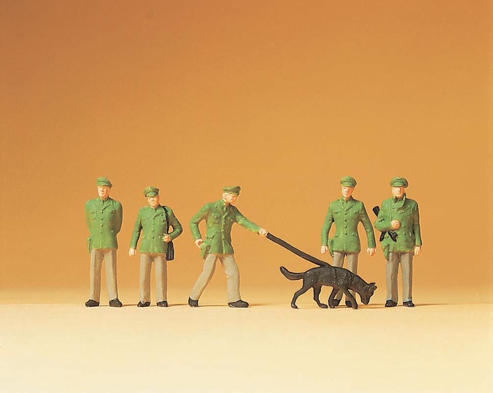 Preiser 14008 HO Scale European Policemen Figure Set