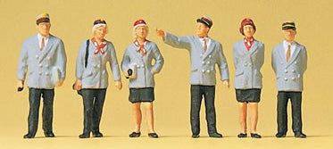 Preiser 10491 HO Scale Working People Belgian Railway Personnel pkg(6)