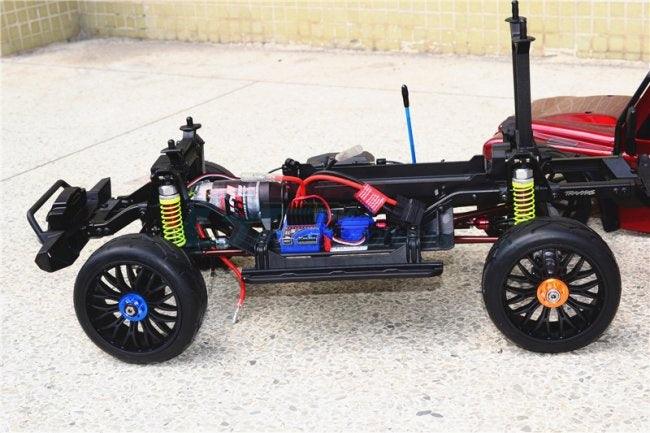 GPM ALUMINUM 17MM HEX ADAPTERS FOR FRONT / REAR TRAXXAS TRX-4 / TRX-6 BLACK