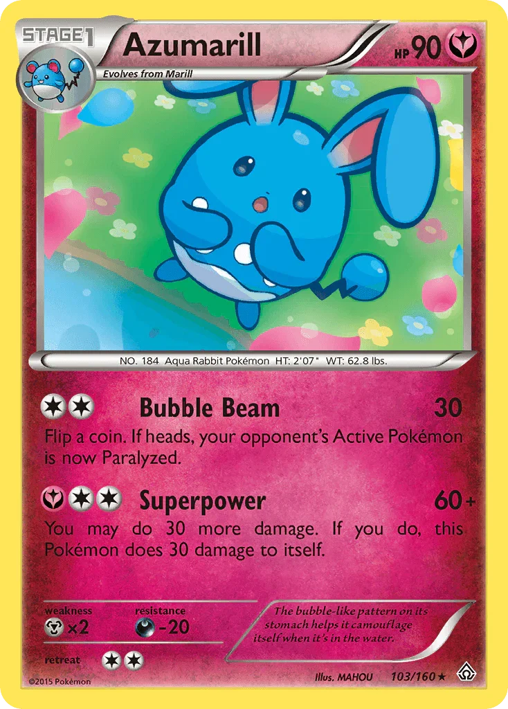 Azumarill (103/160) [XY: Primal Clash]