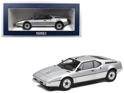 1980 BMW M1 Silver Metallic 1/18 Diecast Model Car by Norev  free shipping USA