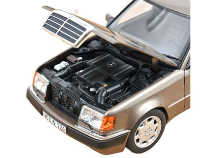 1990 Mercedes-Benz 500 E Impala Brown Metallic 1/18 Diecast Model Car by Norev